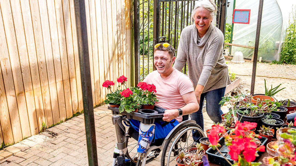 Disable man getting support a carer from enabling good lives fund